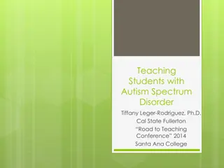 Understanding Autism Spectrum Disorder Characteristics and Education