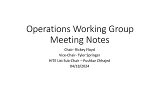 ERCOT Updates and Operations Working Group Meeting Notes