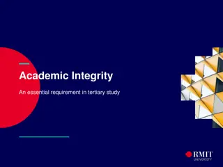 Understanding Academic Integrity in Tertiary Education
