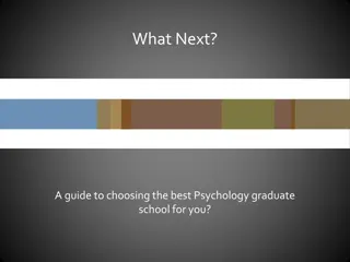 Choosing the Best Psychology Graduate School Guide