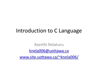 Insights into C Language and Programming Fundamentals