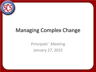 Managing Complex Change - Principles Meeting Overview