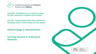 Understanding Factors Contributing to Care Needs and Support in Individuals and Carers