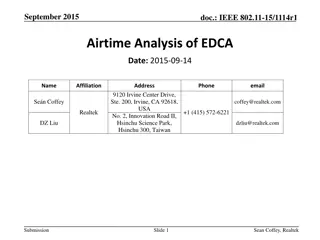 Airtime Analysis of IEEE 802.11-15/1114r1 EDCA in September 2015