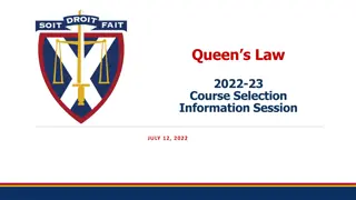 Queens Law 2022-23 Course Selection Info & Academic Requirements