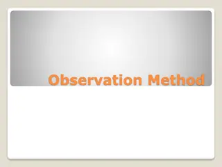Understanding Observation Methods in Research