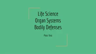 Understanding Bodily Defenses: Organ Systems Post-Test