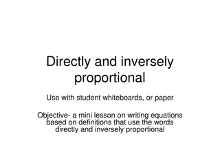 Understanding Direct and Inverse Proportional Equations