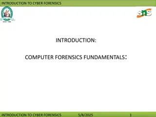 Introduction to Cyber Forensics Fundamentals