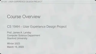 Winter 2023 HCI+D2 Course Overview and Project Sessions