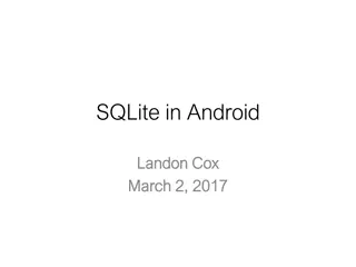 Interacting with SQLite Databases in Android Development