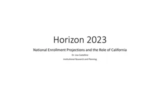 National Enrollment Projections and Trends in Postsecondary Education