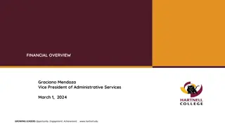 Financial Overview and Revenue Anticipations for Hartnell College District