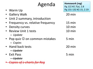 Statistics Classroom Activities and Summaries