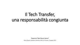 Public Research and Technology Transfer: Responsibilities and Innovations