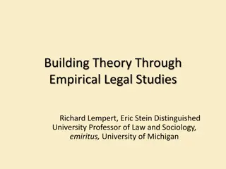 Empirical Legal Studies: Theory Construction and Perspectives