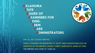 Oklahoma State Board Meeting May 26, 2021 | Public Attendance Guidelines