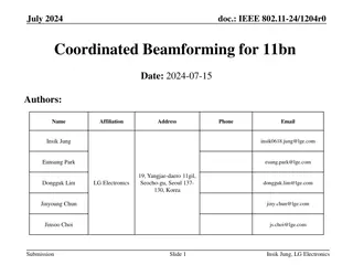 Coordinated Beamforming for Improved Wireless Transmission