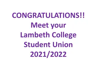 Meet Your Lambeth College Student Union 2021/2022 Executive Team