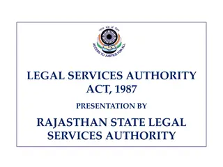 Legal Services Authority Act 1987 - Overview and Provisions
