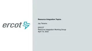 ERCOT Resource Integration Topics Update