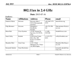 IEEE 802.11ax in 2.4 GHz: Addressing Spectrum Efficiency
