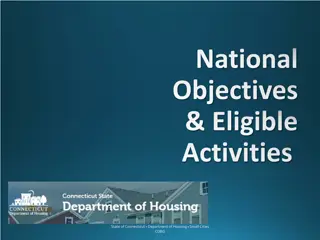 Connecticut Department of Housing - Small Cities CDBG Programs Overview