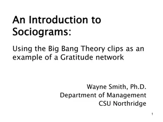 Understanding Sociograms Through The Big Bang Theory Gratitude Network