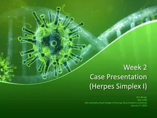 Management and Reflection on Herpes Simplex Virus (HSV) Case Presentation