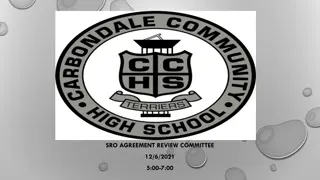 Carbondale SRO Agreement Review Committee Meeting Agenda
