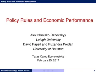 Policy Rules and Economic Performance Analysis