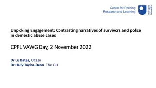 Unpicking Engagement in Domestic Abuse Cases: CPRL VAWG Day 2022