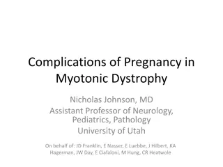 Complications of Pregnancy in Myotonic Dystrophy Study