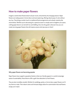 How to make paper flowers
