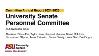 University Senate Personnel Committee Annual Report 2024-2025