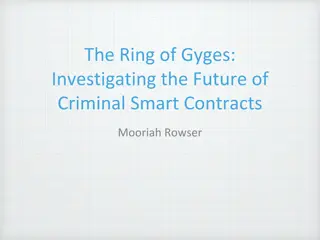 Exploring Criminal Smart Contracts: Challenges and Solutions