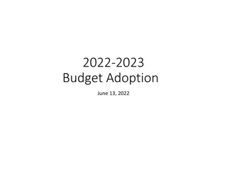 School District 2022-2023 Budget Adoption and Financial Trends