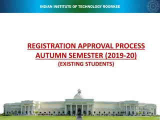 IIT Roorkee Autumn Semester Registration Process 2019