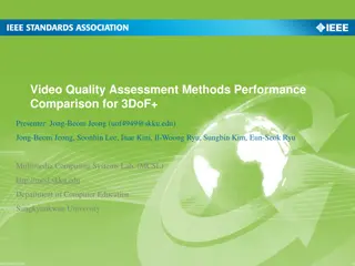 Methods Performance Comparison for 3DoF+ in Video Quality Assessment