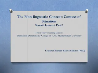 Understanding Context in Linguistic Analysis: Insights from Firth and Malinowski