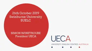UECA Activities and Events at Swinburne University English Language Centre