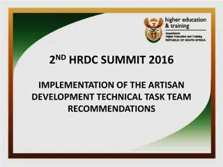 Implementing Artisan Data System for Development Summit Recommendations