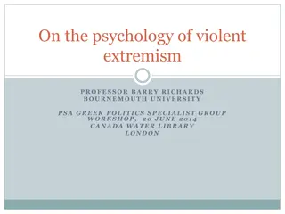 Understanding the Psychology of Violent Extremism through Sociopsychological Analysis