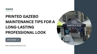 Printed Gazebo Maintenance Tips for a Long-Lasting Professional Look