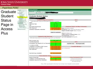 Efficient Paperless Workflow for Graduate Students in AccessPlus