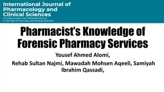 Pharmacists' Knowledge of Forensic Pharmacy Services in Saudi Arabia