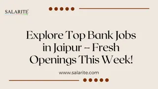Explore Top Bank Jobs in Jaipur – Fresh Openings This Week!