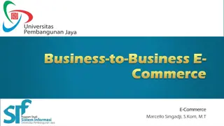 Exploring B2B E-Commerce and Marketplaces