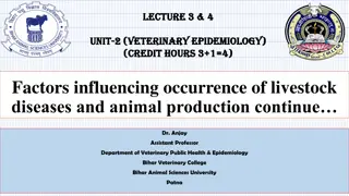 Veterinary Epidemiology and Disease Agent Factors