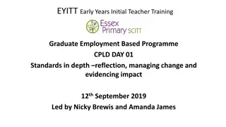 EYITT Graduate Employment Programme: Standards Reflection & Development Plan
